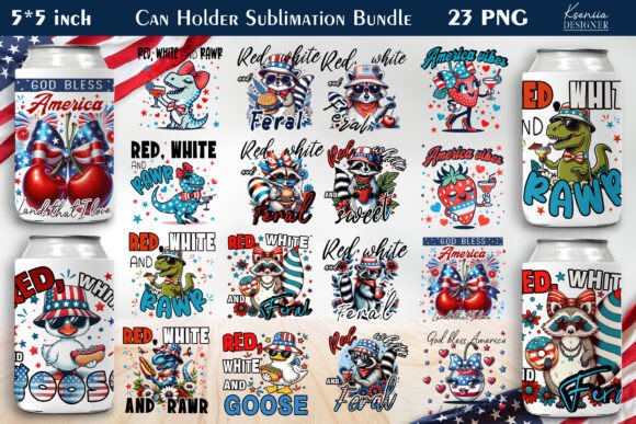 Download Patriotic Funny Quotes Can Cooler Bundle - Can cool Collection