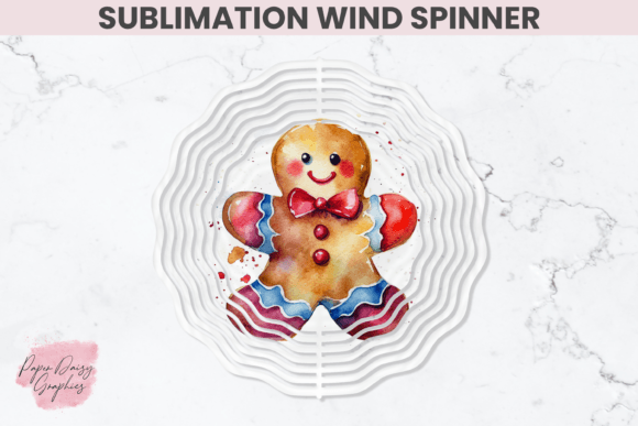 Download Gingerbread Sublimation Wind Spinner - Wind spinner Collection