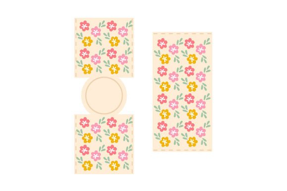 Download Can Cooler Design Mockup, Floral - Can cool Collection