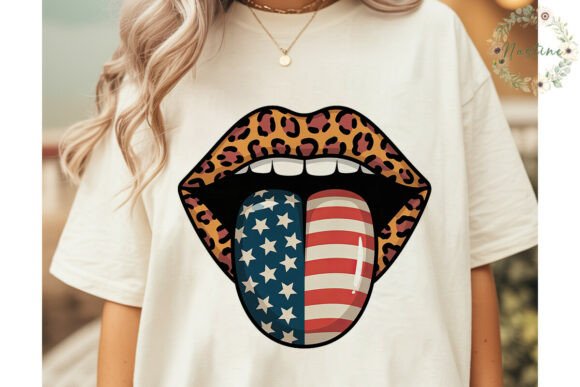 Download Leopard Lips USA Flag Tongue PNG Clipart - Leopard lips Collection