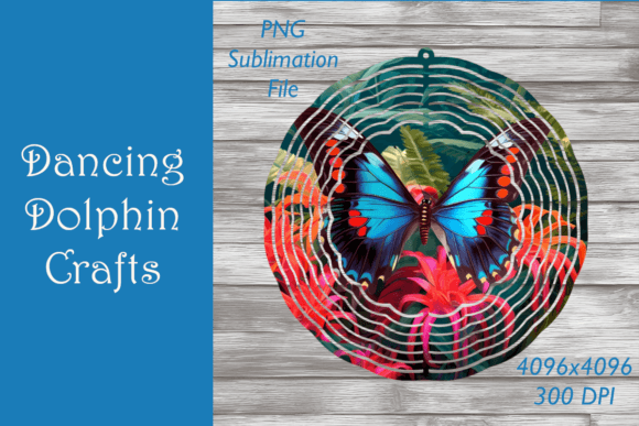 Download Butterfly PNG Sublimation - Wind Spinner - Wind spinner Collection