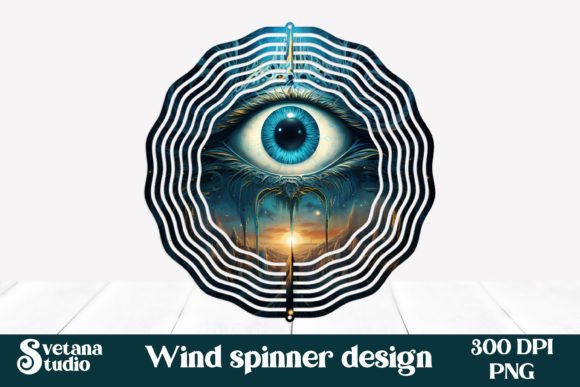 Download Magical Eye Sublimation Wind Spinner - Wind spinner Collection