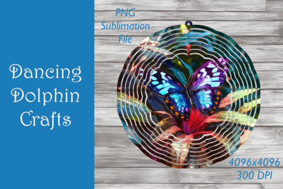 Download Butterfly PNG Sublimation - Wind Spinner - Wind spinner Collection
