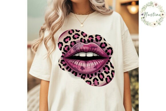 Download Pink Leopard Lips Sublimation Design - Leopard lips Collection